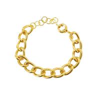 Pulseira Elos Ocos Banhado A Ouro 18k - 1