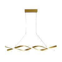 Lustre Pendente Taschibra Design Paris 18w Led 80cm Luz Quente 3000k Bivolt Ouro - 1