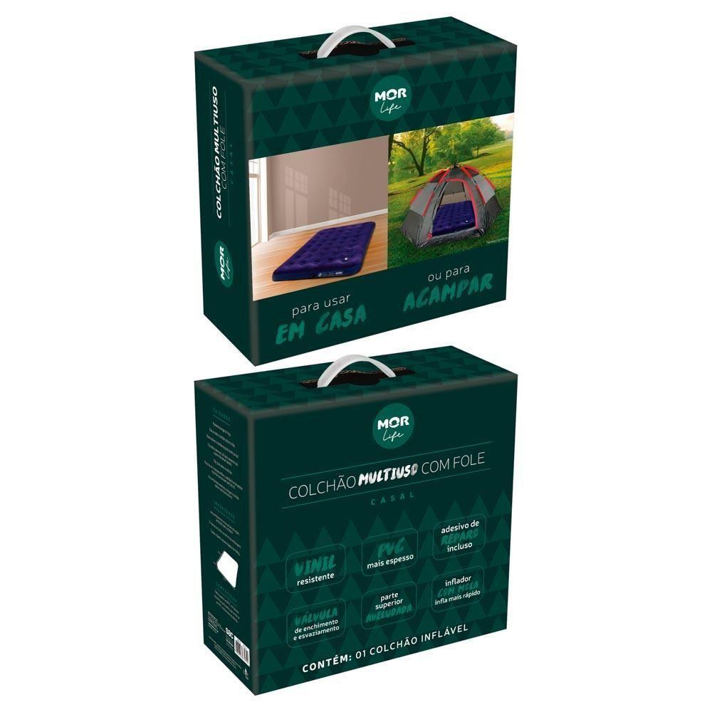 Colchão Inflável Multiuso Com Inflador Acoplado Multiuso Mor - 2
