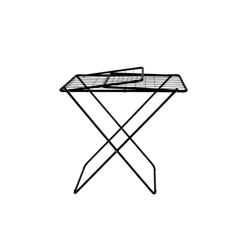 Varal De Chão Com Abas Maxi Retrátil Dobrável Mor Cor Preto - 9