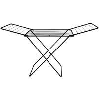 Varal De Chão Com Abas Maxi Retrátil Dobrável Mor Cor Preto