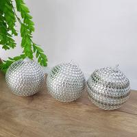 Bolas De Natal Kit Com 3 Unid Prata - 4