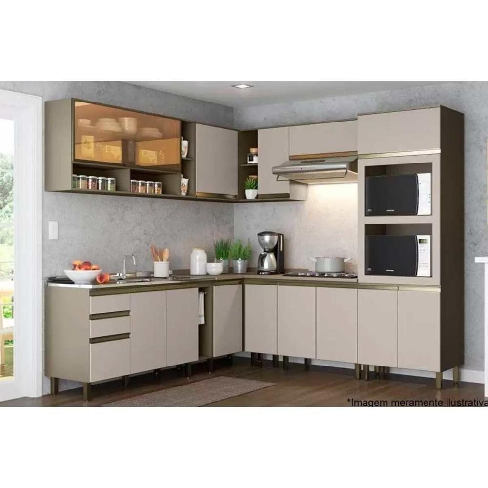 Balcão De Cozinha Connect 1 Porta S-tampo 35x81cm Off White - Henn - 3