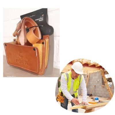 Bolsa De Carpinteiro Dupla De Couro