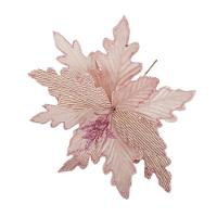 Flor Artificial Natal Rosa 25cm - 1