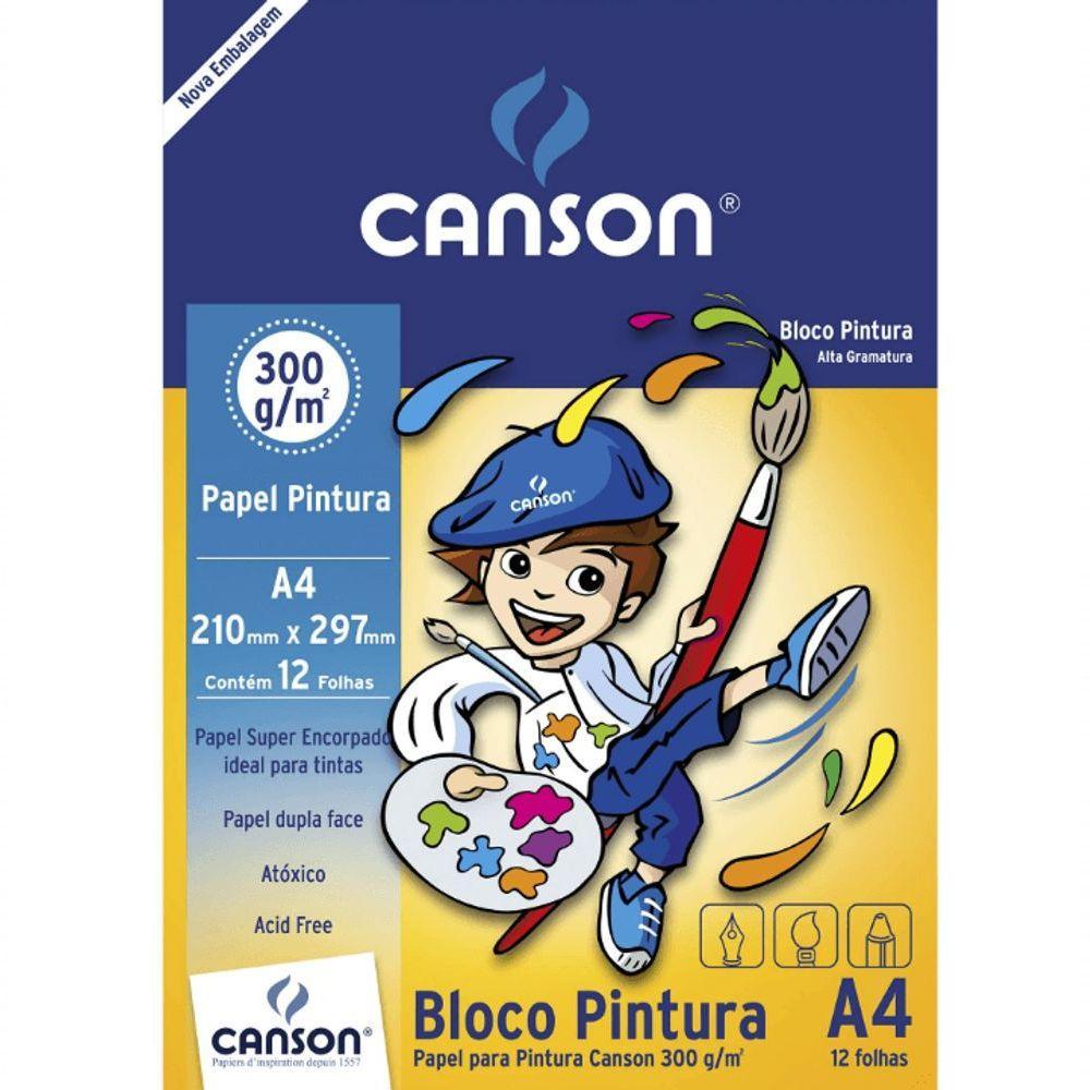 Bloco De Pintura A4 300g-m² 12 Folhas - Canson - 1