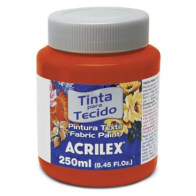 Tinta Para Tecido Fosca 250 Ml - Acrilex - Vermelho Tomate
