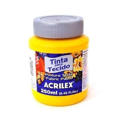 Tinta Para Tecido Fosca 250 Ml - Acrilex - Amarelo Ouro