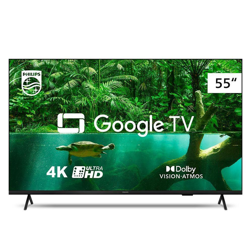 Smart Tv Philips Led 55" 4k Uhd Pug7408/78 Google Tv, Wi-fi E Bluetooth Integrados - 1