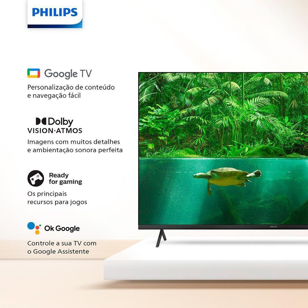 Smart Tv Philips Led 55" 4k Uhd Pug7408/78 Google Tv, Wi-fi E Bluetooth Integrados - 3