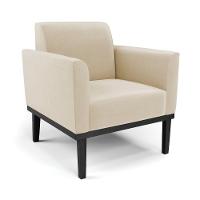 Sofá Namoradeira Com Poltrona Base De Madeira Fixa Preto Marisa Suede D03 - D'Rossi Bege - 10