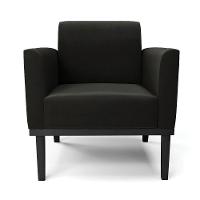 Kit 2 Poltronas Base De Madeira Fixa Preto Marisa Suede D03 - D'Rossi Preto - 6