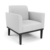 Sofá Namoradeira Com 2 Poltronas Base De Madeira Fixa Preto Marisa Linho Cinza A05 D03 - D'Rossi - 8