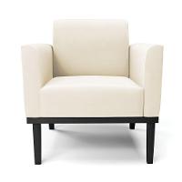 Kit 2 Poltronas Base De Madeira Fixa Preto Marisa Veludo D03 - D'Rossi Bege - 6