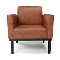 Kit 2 Poltronas Base De Madeira Fixa Preto Marisa Corano D03 - D\'rossi Cor Nozes - 19