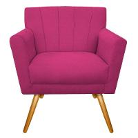 Kit Diva Recamier Vanessa 185cm Lado Esquerdo E 01 Poltrona Laura Suede Cor Pink - 3