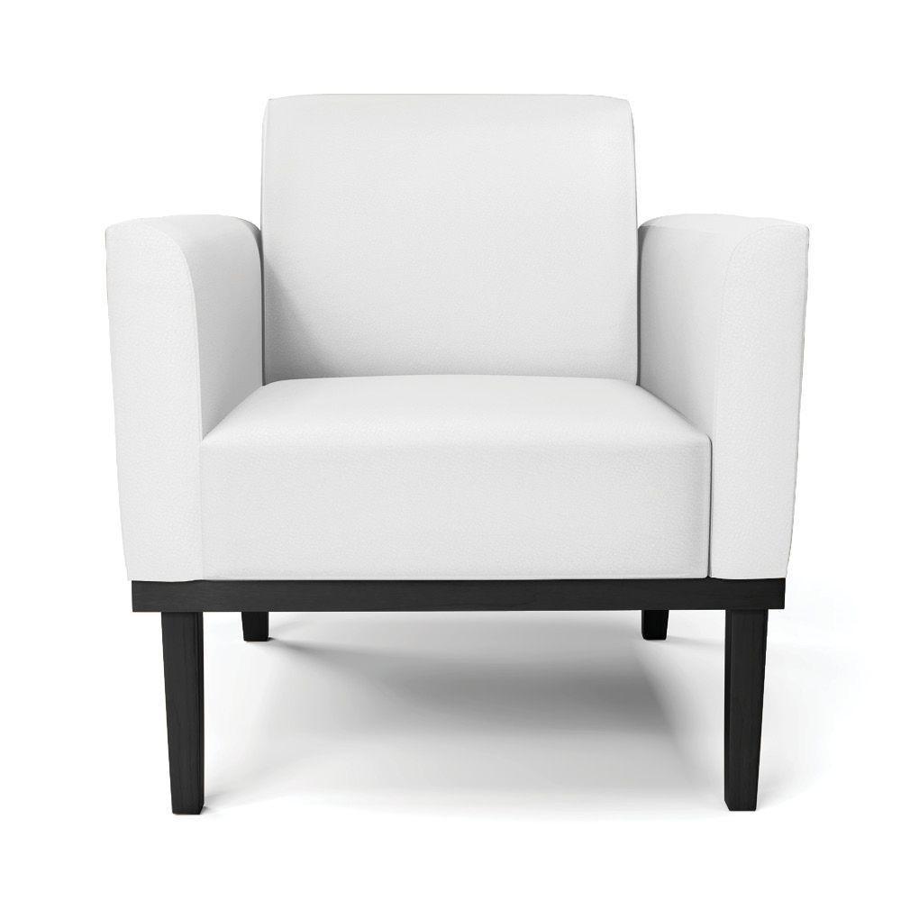 Kit 2 Poltronas Base De Madeira Fixa Preto Marisa Corino D03 - D\'rossi Cor Branco - 7