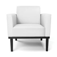 Kit 2 Poltronas Base De Madeira Fixa Preto Marisa Corino D03 - D\'rossi Cor Branco - 7