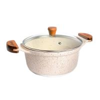 Caçarola Branca Antiaderente Marmorizada Javali Am 20cm - 1