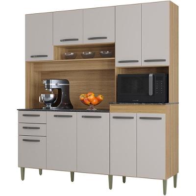 Cozinha Compacta 10 Portas 185 Damasco Off White Poqq Damasco Off White