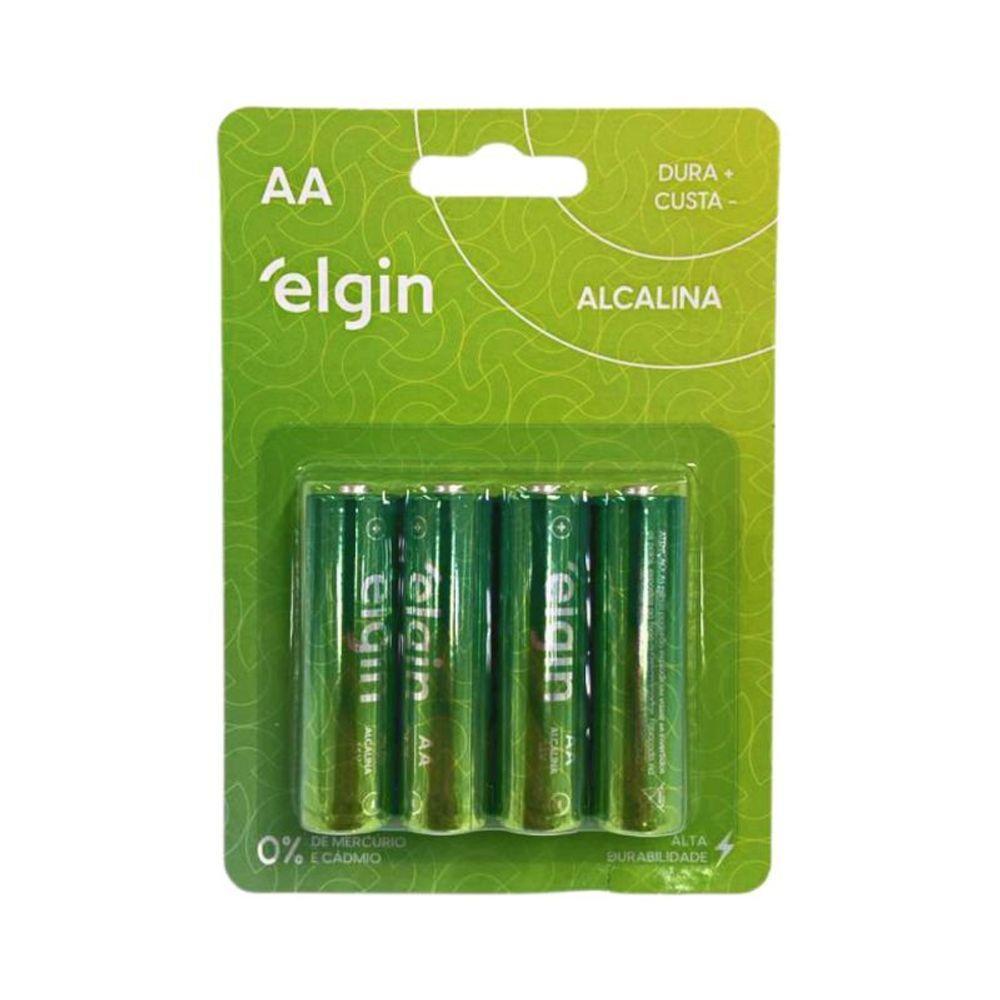Pilha Elgin Alcalina 1 5v Aa Com 4 82153 - 3