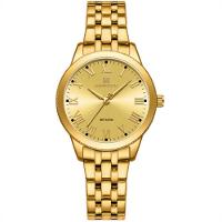 Relógio De Pulso Feminino Design Classico Simples Elegance Dourado - 1