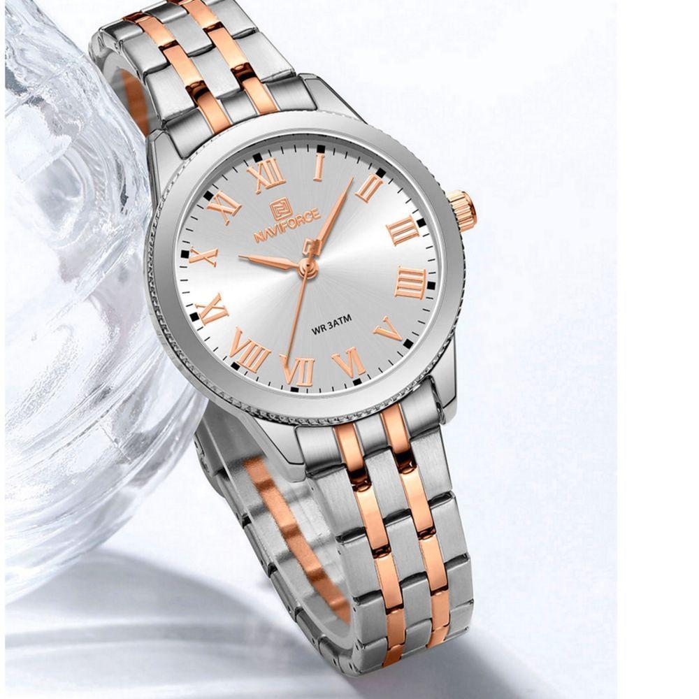 Relógio De Pulso Feminino Design Classico Simples Elegance Rose - 2