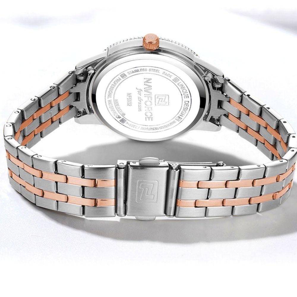 Relógio De Pulso Feminino Design Classico Simples Elegance Rose - 9