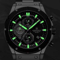 Relógio Masculino Quartzo Pulseira De Aço Inoxidável Casual Esportivo Prata - 6