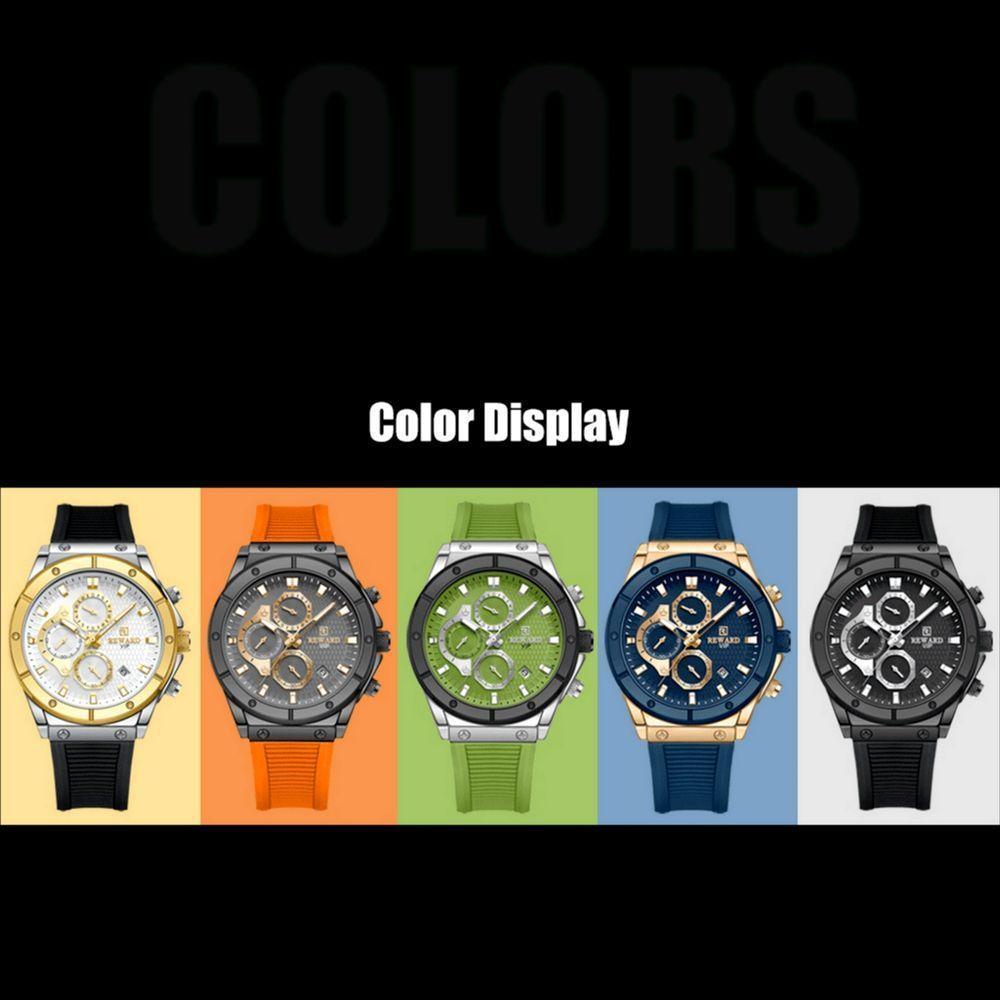 Relógio De Pulso Masculino Quartzo Dourado - 2