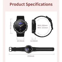 Relógio Inteligente Com Tela Amoled Chamada Bluetooth Esportivo Preto - 4