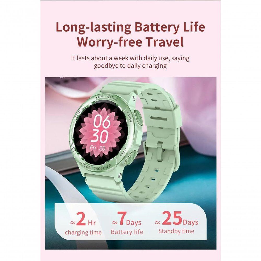 Relógio Inteligente Com Tela Amoled Chamada Bluetooth Esportivo Verde - 2