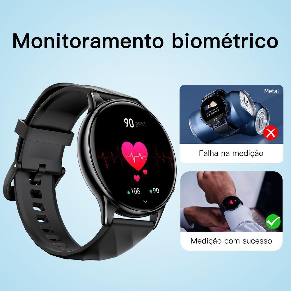 Relógio Inteligente Gw5 1,39 Polegadas Nfc Bluetooth 5.2 100+ Esportivo Preto - 5