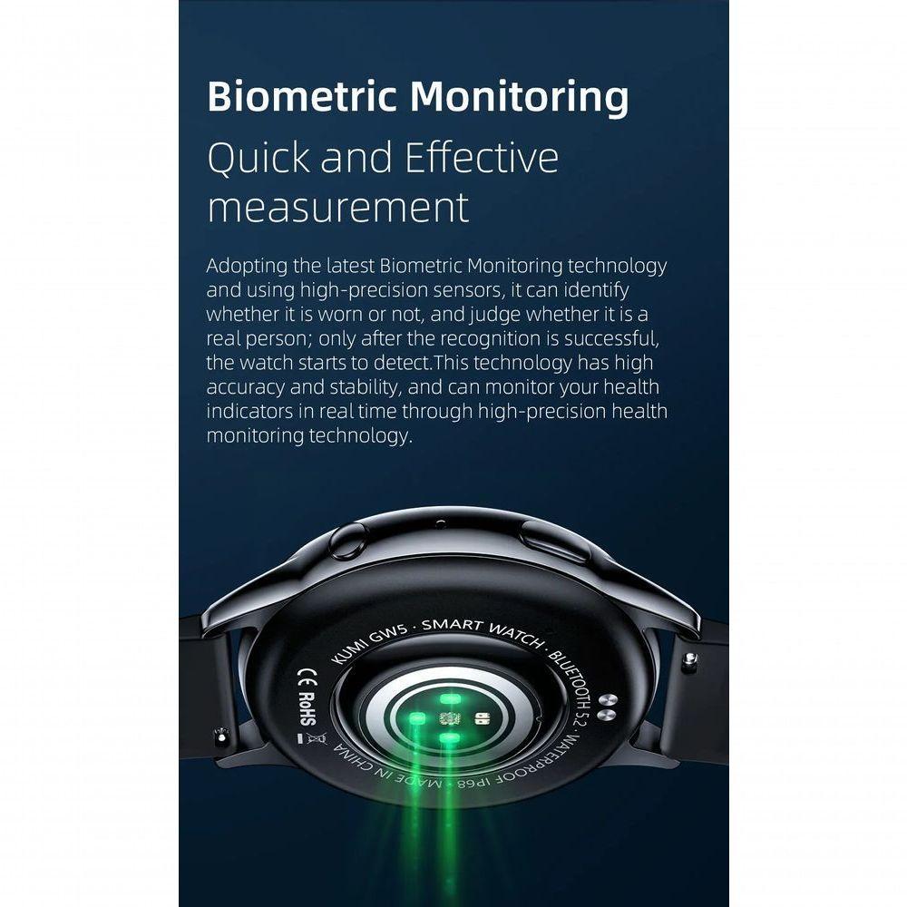 Relógio Inteligente Gw5 1,39 Polegadas Nfc Bluetooth 5.2 100+ Esportivo Prata - 3