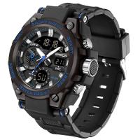 Relógio Esportivo Masculino Dual Display Digital Led Azul - 1