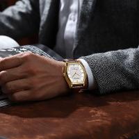 Relógio Crrju Negócios Casual De Pulso De Quartzo Dourado - 4