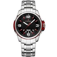 Relógio De Pulso Em Aço Inoxidável Clássico Esportivo Nf9215s Vermelho - 1