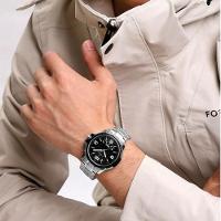 Relógio De Pulso Em Aço Inoxidável Clássico Esportivo Nf9215s Preto - 2