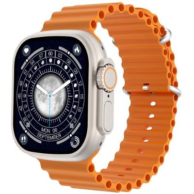 Relógio Inteligente Amoled 1.69 Modo Chamada U9 Ultra Gps Modo Esportes Laranja