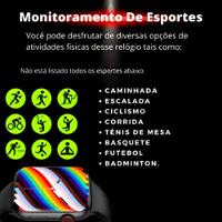 Relógio Inteligente Posicionamento Gps 1.75 Polegada Hd Preto - 7