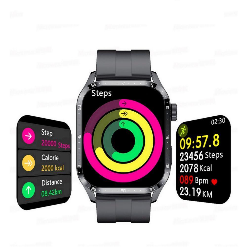 Relógio Inteligente Chamada Bluetooth Pulseira De Fitness Ip68 Preto - 3