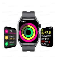 Relógio Inteligente Chamada Bluetooth Pulseira De Fitness Ip68 Preto - 3