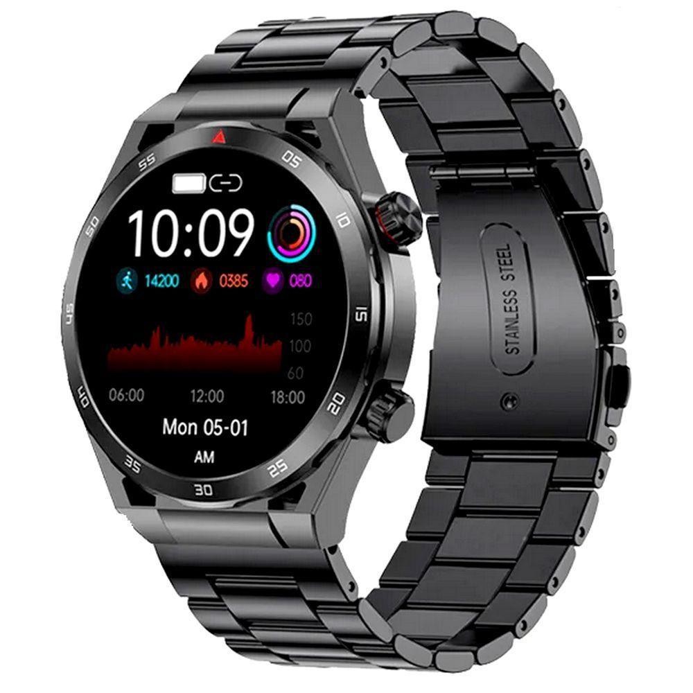 Relógio Inteligente De Fitness 1.39 " Ips 360x360 Display Chamada Bluetooth Preto - 1