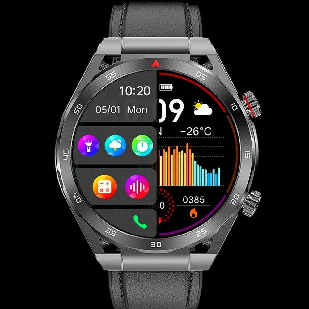 Relógio Inteligente De Fitness 1.39 " Ips 360x360 Display Chamada Bluetooth Preto - 1