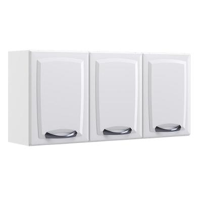 Armário De Cozinha Aéreo 3 Portas Em Aço Itatiaia New Premium Branco