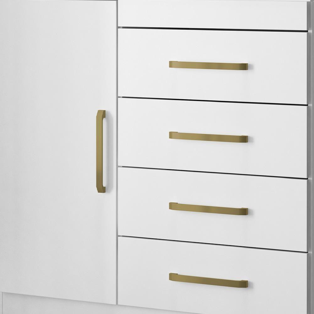 Cômoda De Madeira 4 Gavetas Montevidéu Demóbile Branco - 5