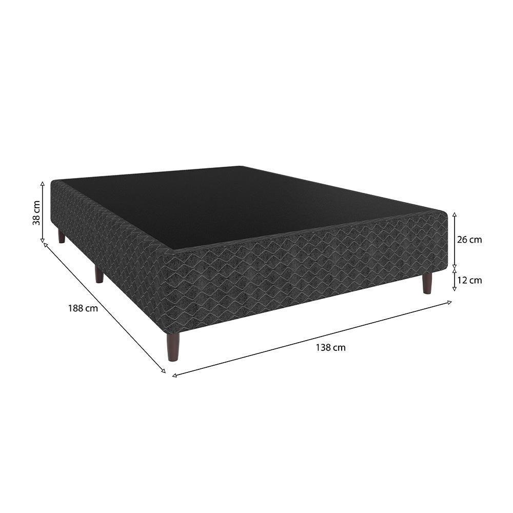 Base Box Para Colchão Casal Arezzo Umaflex 188cm X 138cm - 5