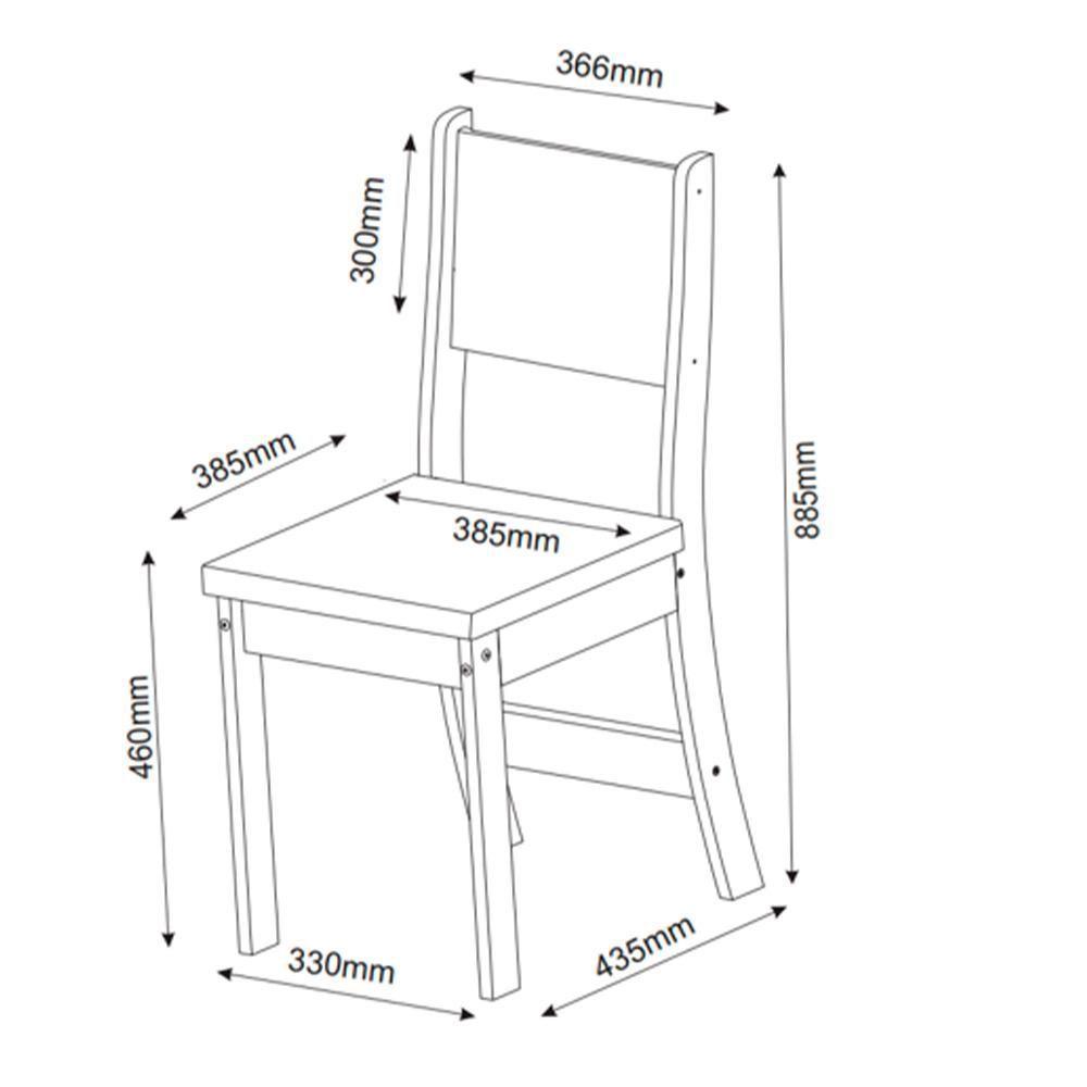 Conjunto 2 Cadeiras Estofadas Para Mesa De Jantar Sol Viero Mel - 4
