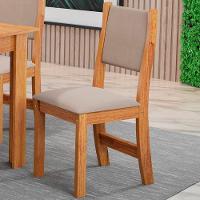 Conjunto 2 Cadeiras Estofadas Para Mesa De Jantar Sol Viero Mel - 2