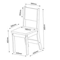 Conjunto 2 Cadeiras Estofadas Para Mesa De Jantar Sol Viero Mel